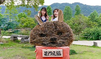 園内のオブジェも「Be Wild．」!?