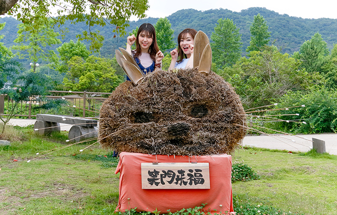 園内のオブジェも「Be Wild．」!?