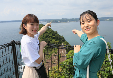 神社や展望台があり、天気のいい日の散策におすすめです。