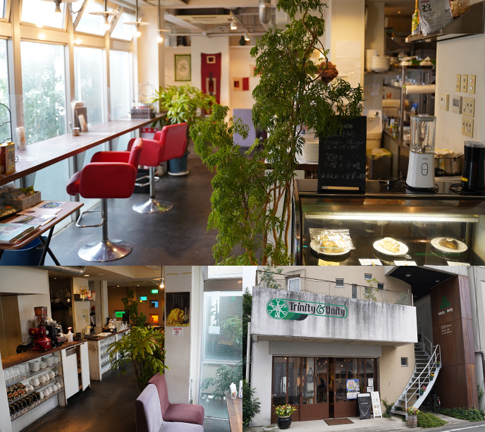 カフェトリニティ&ユニティの店内