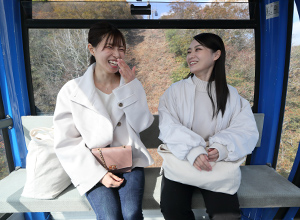 山麓からゴンドラに乗り約8分