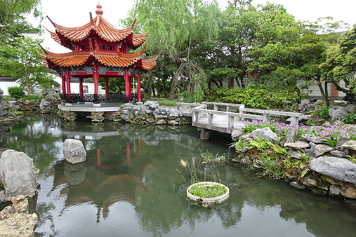中江藤樹記念館に隣接する中国式庭園