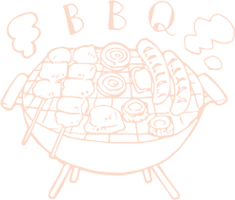 バーベキューのイメージイラスト