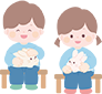 どうぶつふれあい体験イラスト