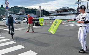 朝の登校見守り活動